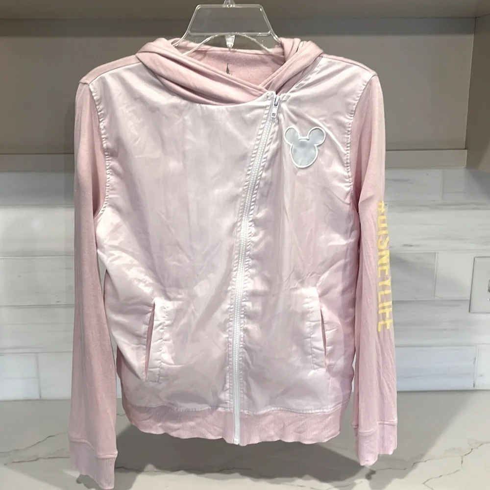 Walt Disney World Satin Zip Up Sweatshirt size XL